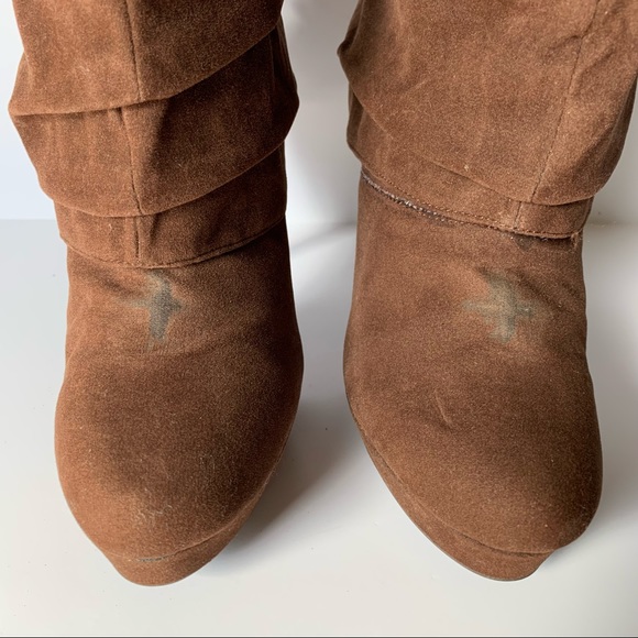 Colin Stuart Brown Lace up Stiletto Booties - Picture 11 of 11